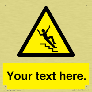 Custom Slippery Stairs Sign